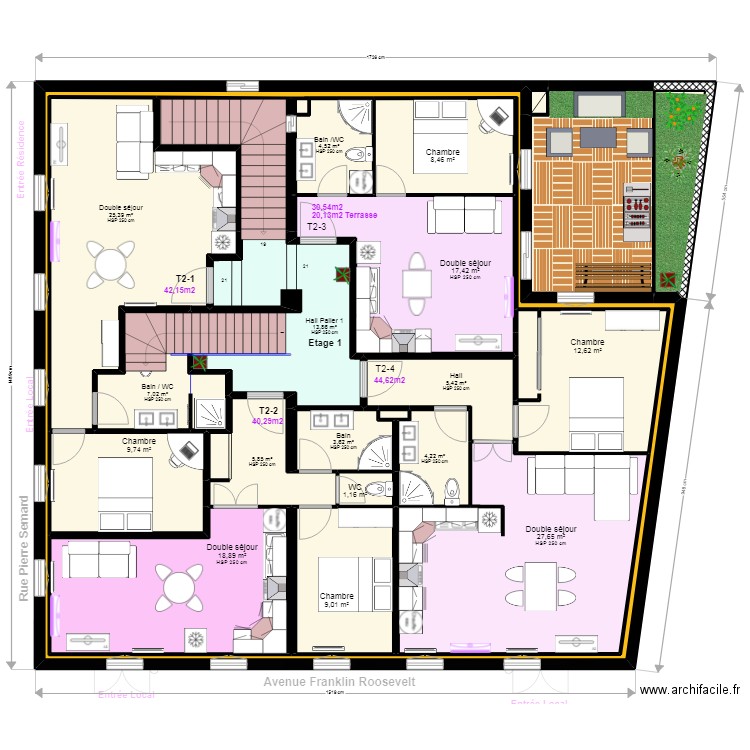 LeParisCarcaCoiff. Plan de 0 pièce et 0 m2