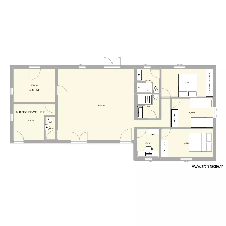maison Tosse. Plan de 