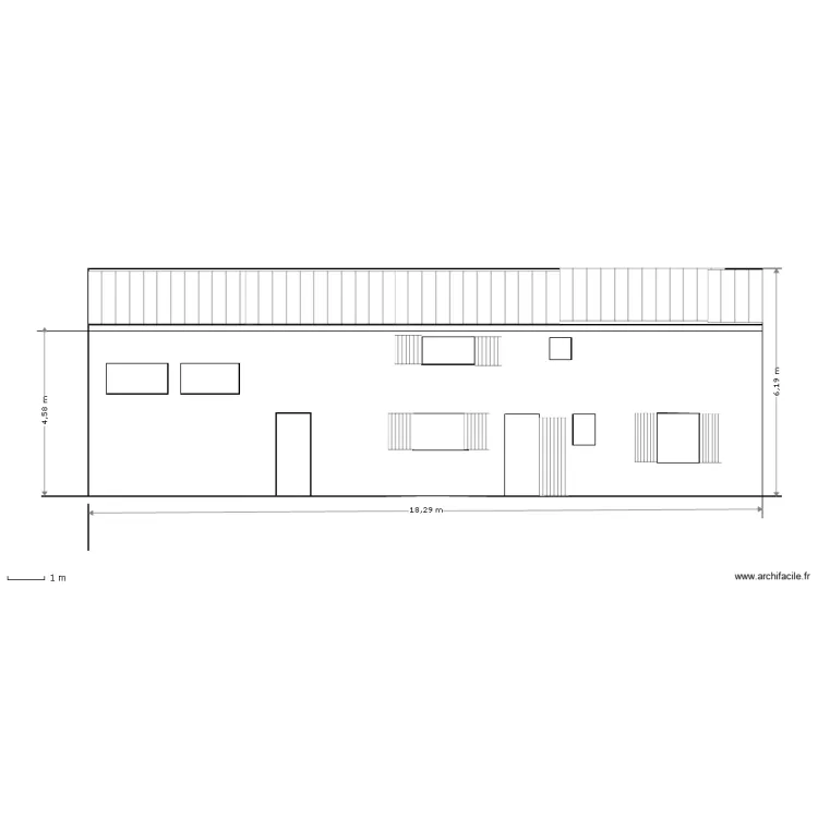 facade nord projet. Plan de facade nord projet. Plan de