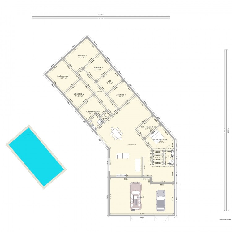Plan Eurre JC Auré 2. Plan de 0 pièce et 0 m2
