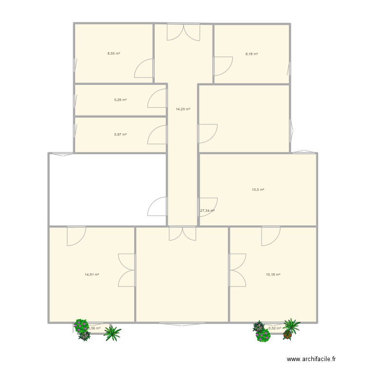 Peñalver 3e centre. Plan de 11 pièces et 116 m2