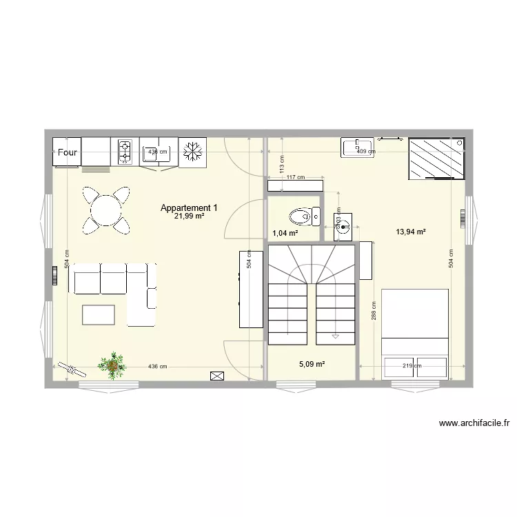 REPUBLIQUE APPART1. Plan de 