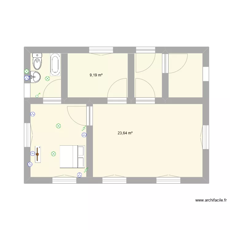 maison. Plan de 