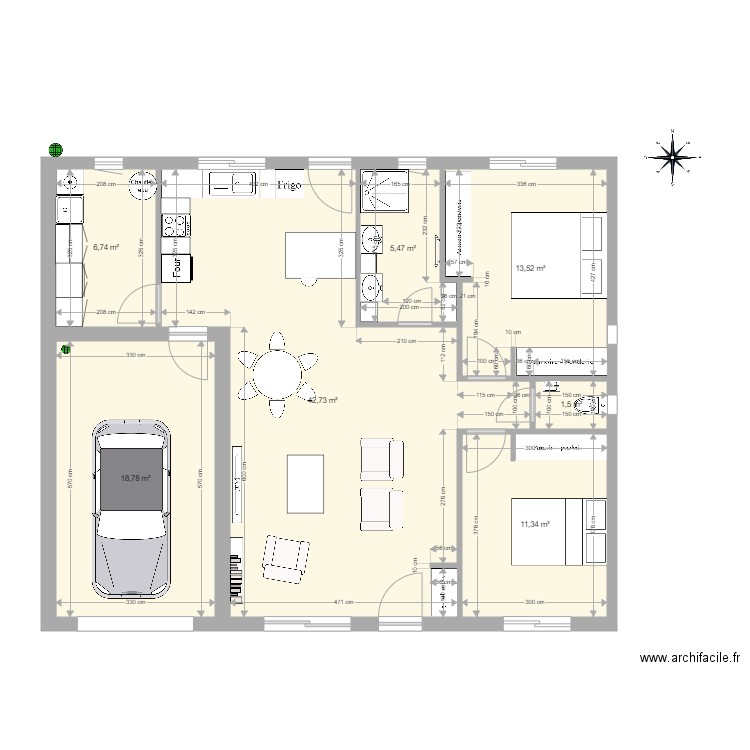 Joële. Plan de 0 pièce et 0 m2