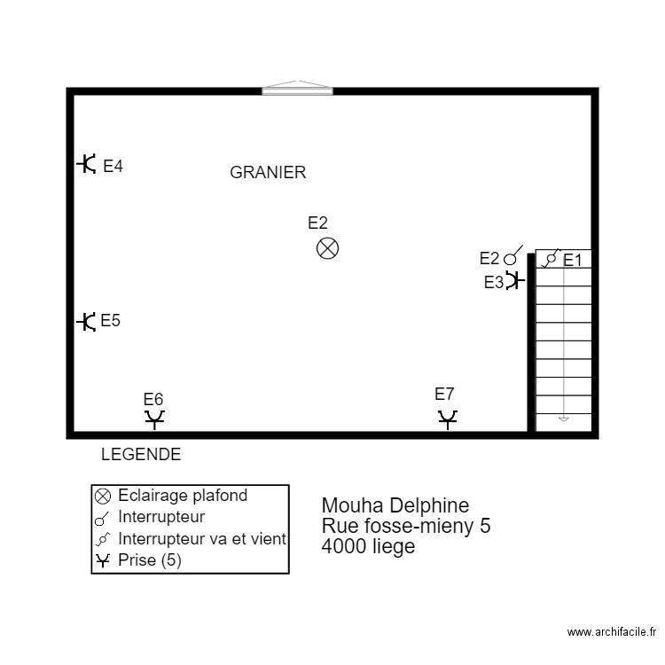 MOH5. Plan de 1 pièce et 35 m2