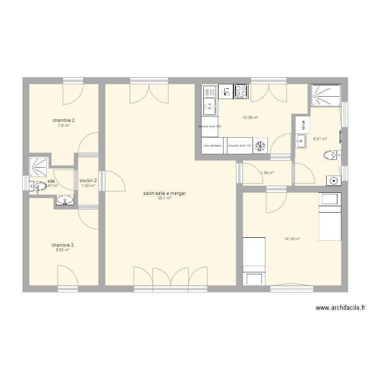 messanges. Plan de 0 pièce et 0 m2