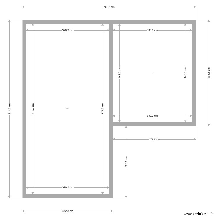 ETG 1 EXT. Plan de 0 pièce et 0 m2