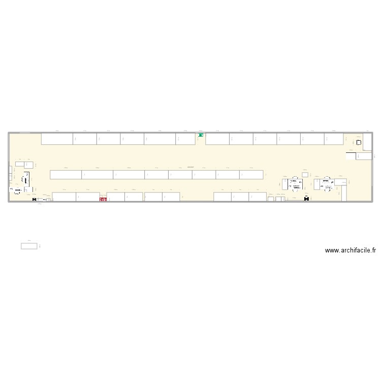 MP T . Plan de 1 pièce et 320 m2