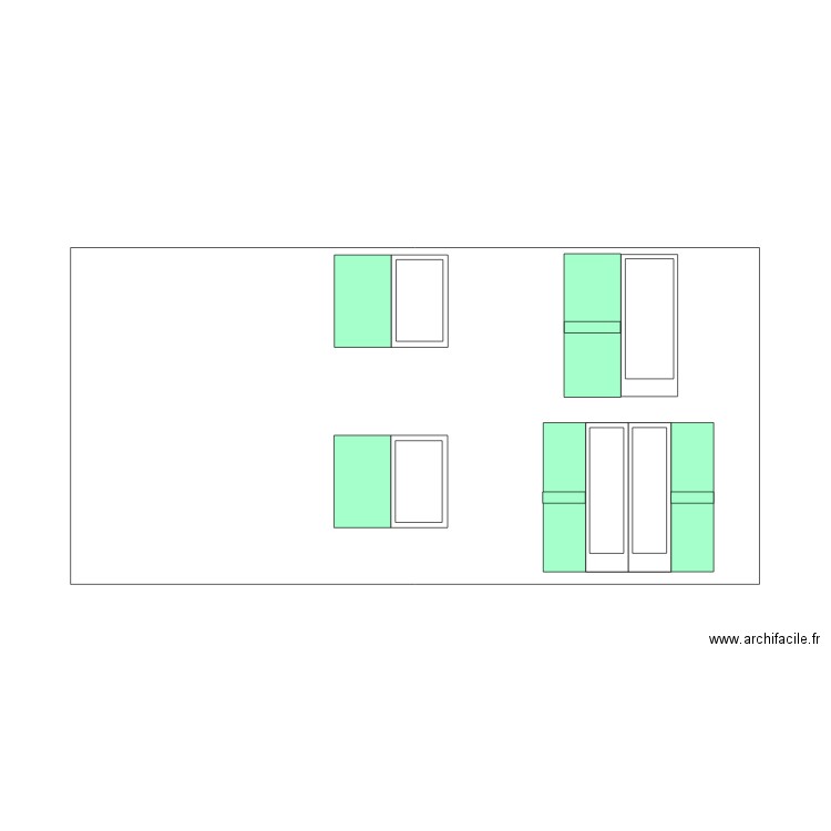Plan Facade Maison. Plan de 0 pièce et 0 m2