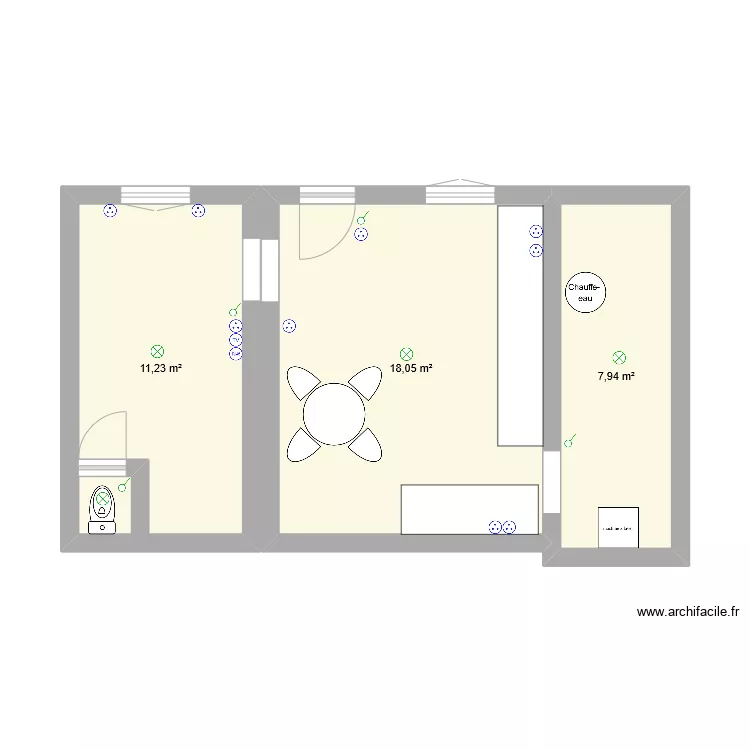 rdc logement 1 fred . Plan de 