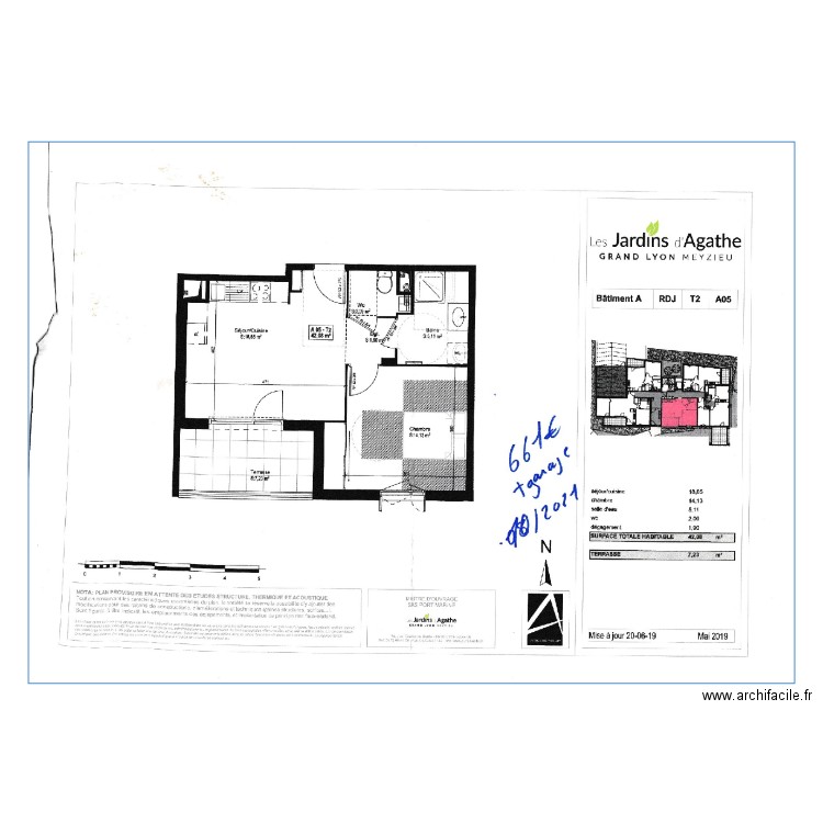 plan appartement . Plan de 0 pièce et 0 m2