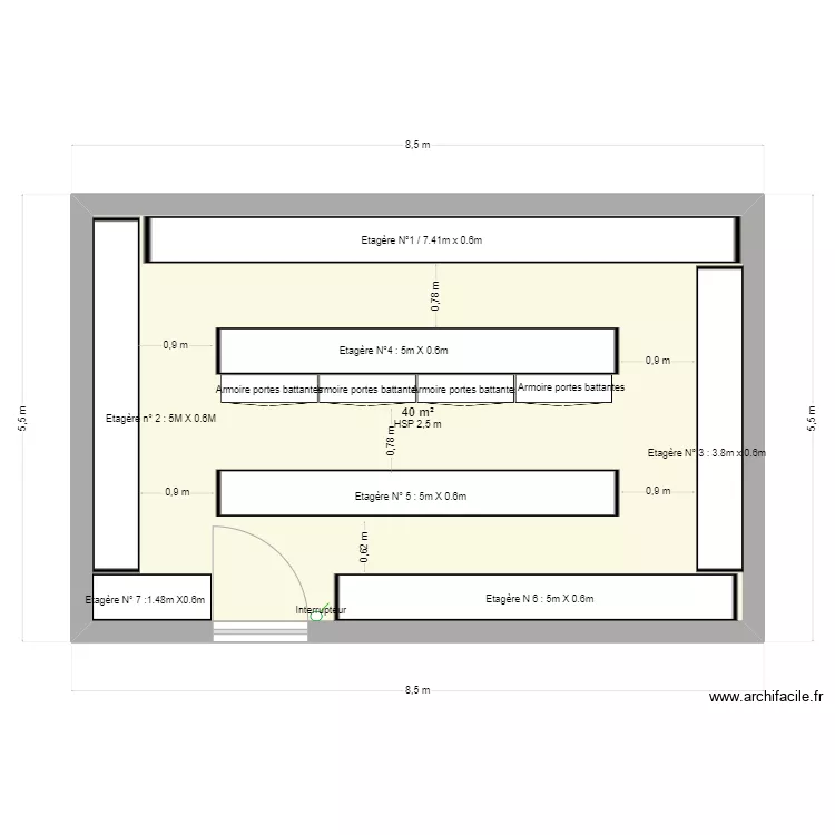 Magasin EPI. Plan de Magasin EPI. Plan de