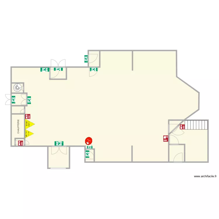 &eacute;glise. Plan de 
