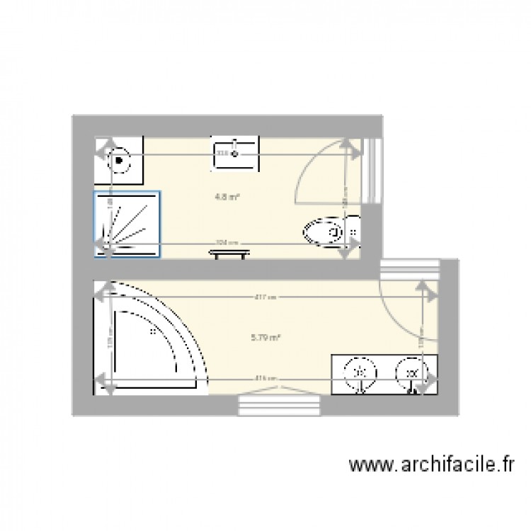 Sdbx2. Plan de 0 pièce et 0 m2