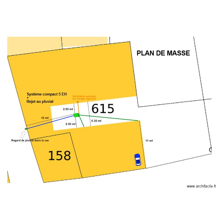 Bloucard. Plan de 0 pièce et 0 m2