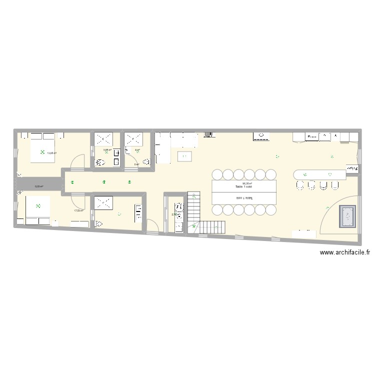 gite. Plan de 0 pièce et 0 m2