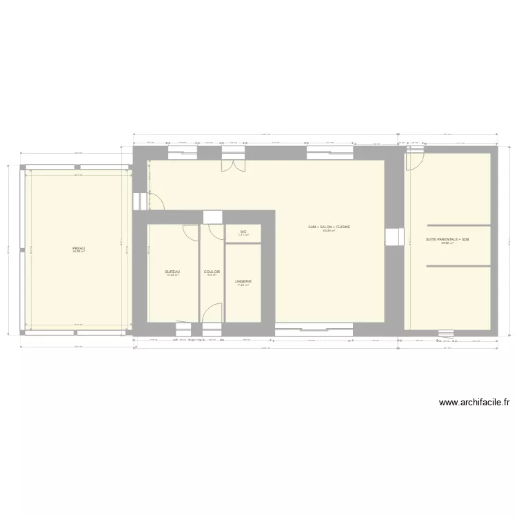 plan titi futur Avec cotes. Plan de plan titi futur Avec cotes. Plan de