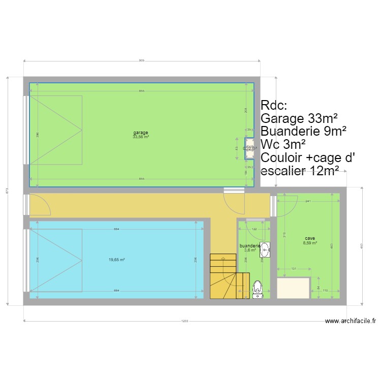st math rdc1. Plan de 0 pièce et 0 m2