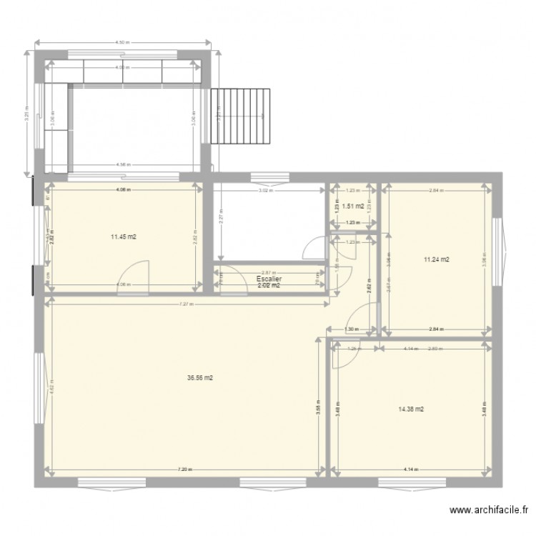 Maison Méré extension. Plan de 0 pièce et 0 m2