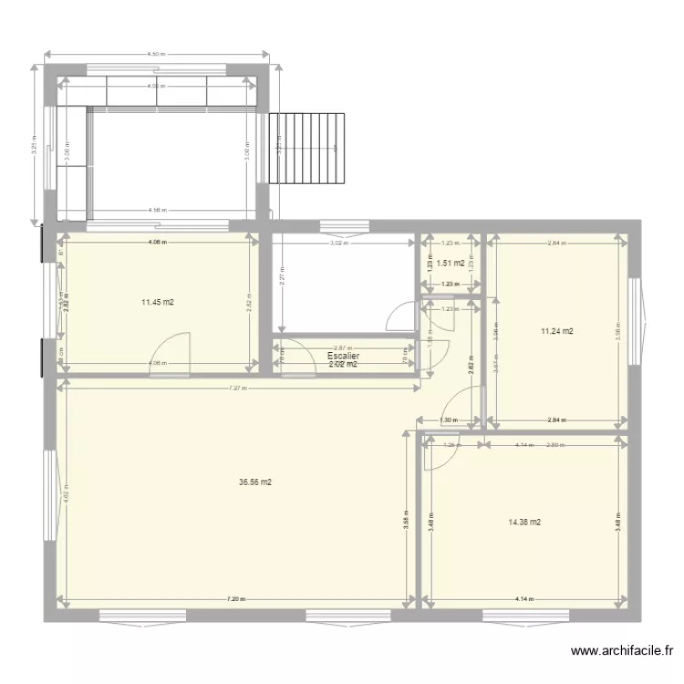 Maison M&eacute;r&eacute; extension. Plan de 