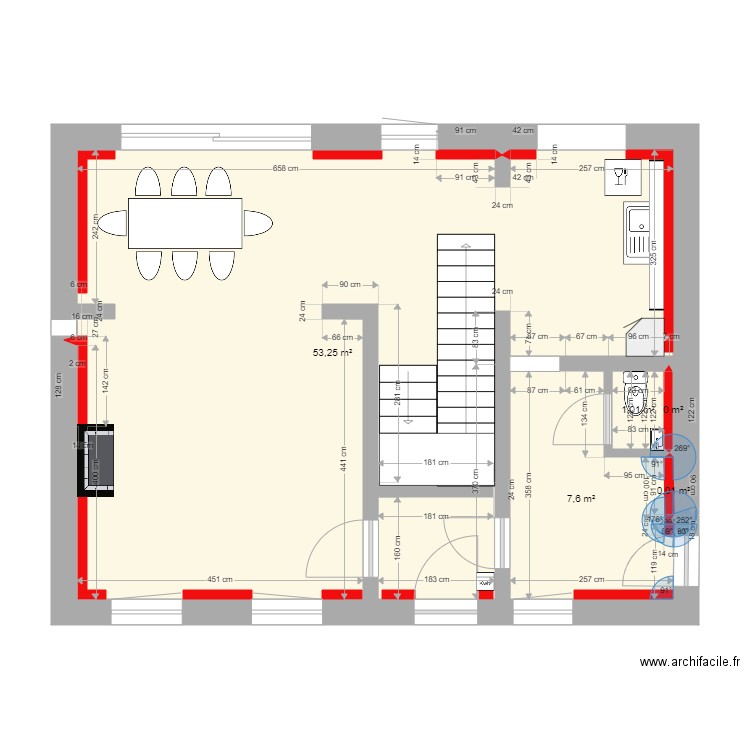 plan maison  RDC option 4. Plan de 0 pièce et 0 m2