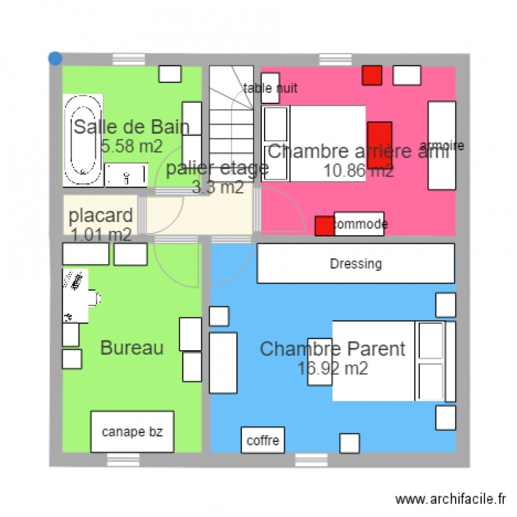 DOUAI ETAGE. Plan de 0 pièce et 0 m2