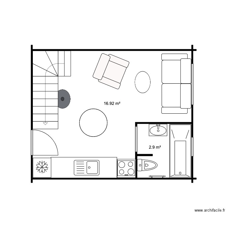 RDC 20M. Plan de 0 pièce et 0 m2