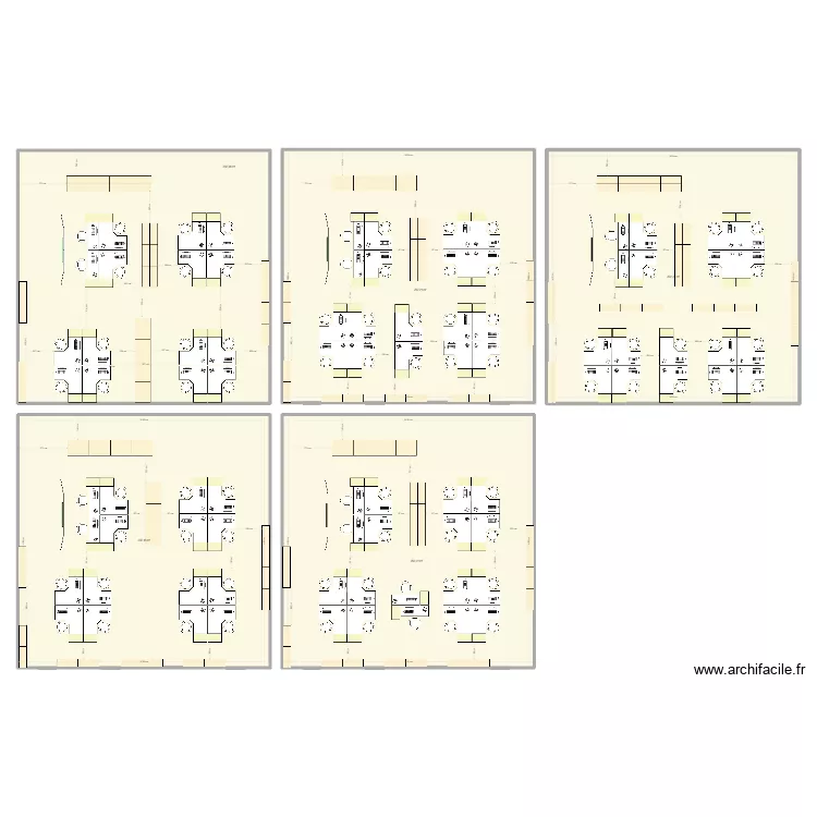 Base de vie mm. Plan de 