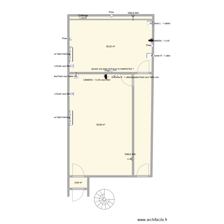 STUDIO -1 - Aout 2023. Plan de 0 pièce et 0 m2
