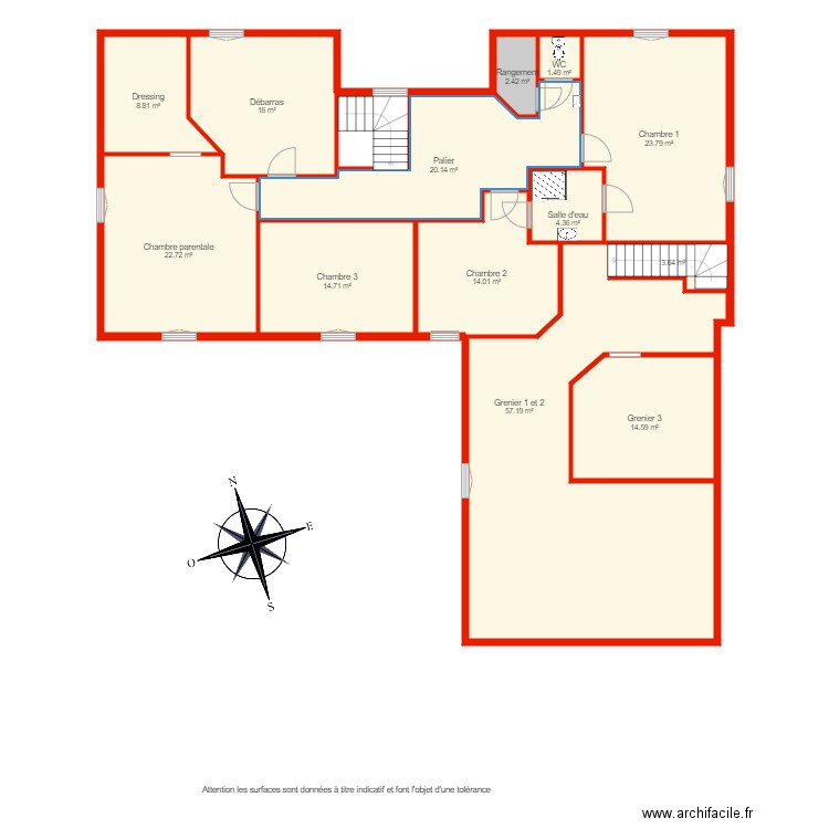 BI 4038 Etage non côté. Plan de 0 pièce et 0 m2