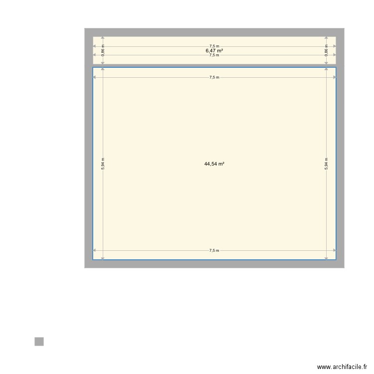 Grange. Plan de 0 pièce et 0 m2