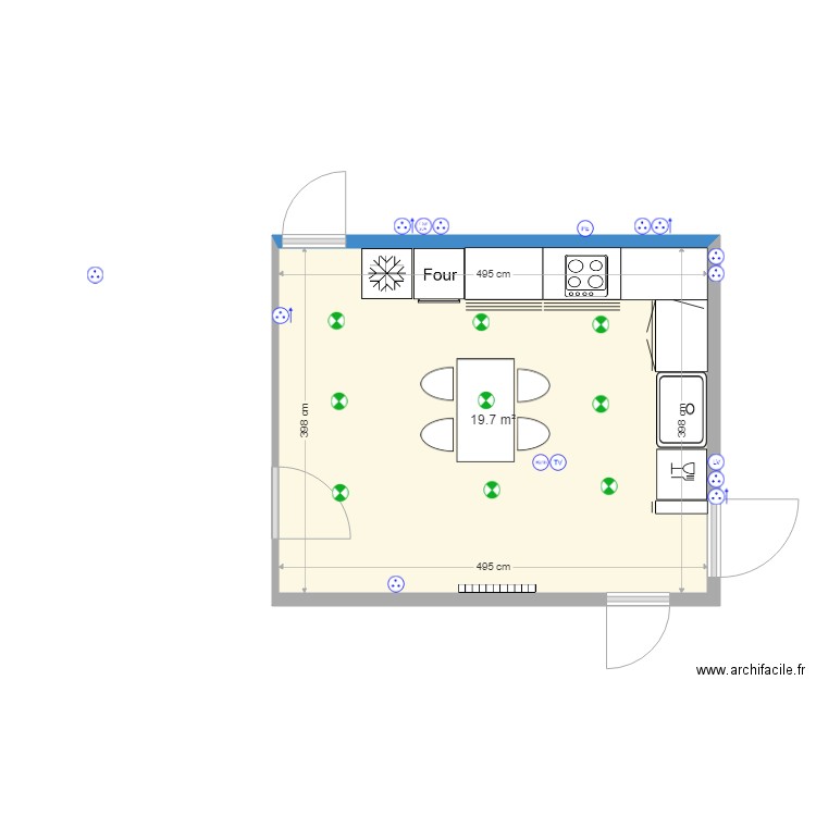 cuisine 3. Plan de 0 pièce et 0 m2