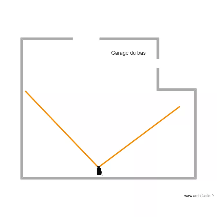 Lyc&eacute;e Fran&ccedil;ois Xavier garage du bas. Plan de 