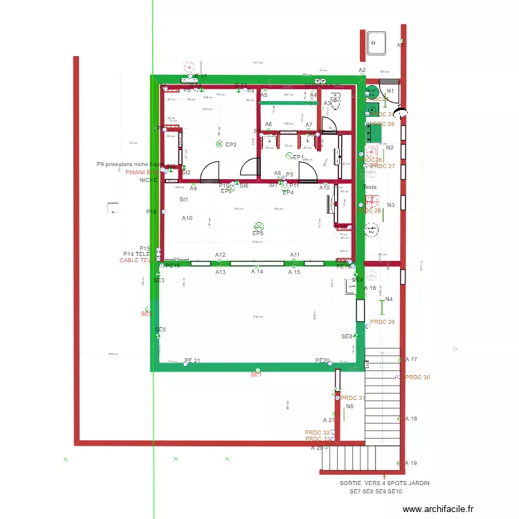 Modification Maison ELECTRICITE 1. Plan de 