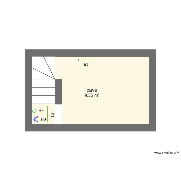 plan baulet cave . Plan de 0 pièce et 0 m2