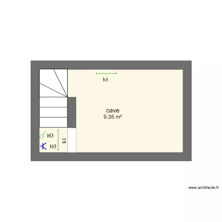plan baulet cave . Plan de 