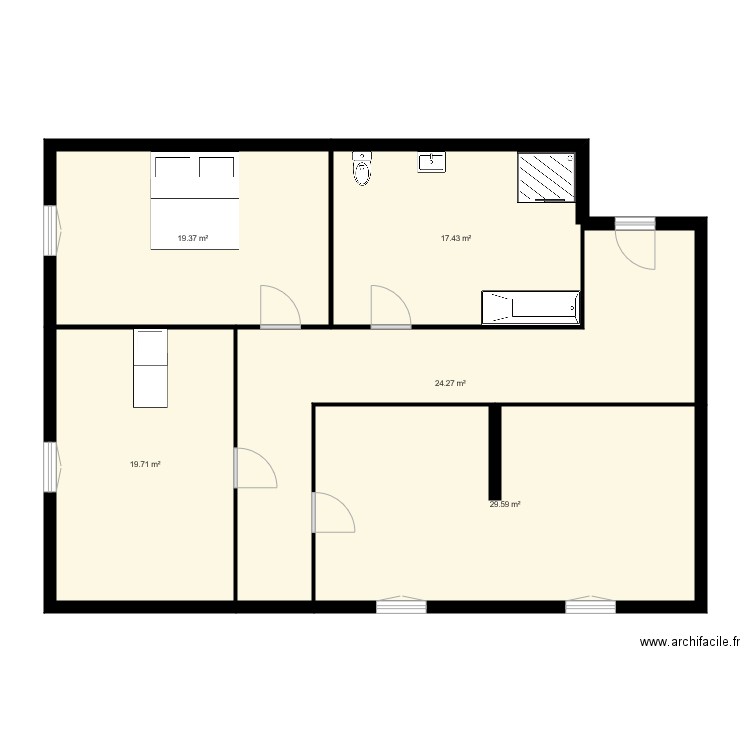 MAISON OCEANE. Plan de 0 pièce et 0 m2