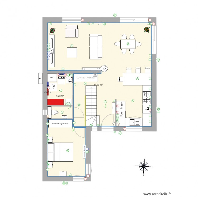 rdc. Plan de 0 pièce et 0 m2