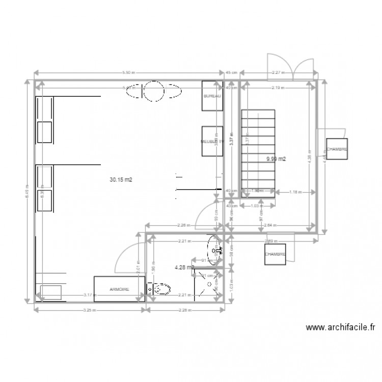 HOTEL DU CYGNE CHAMBRE ADAPTEE. Plan de 0 pièce et 0 m2