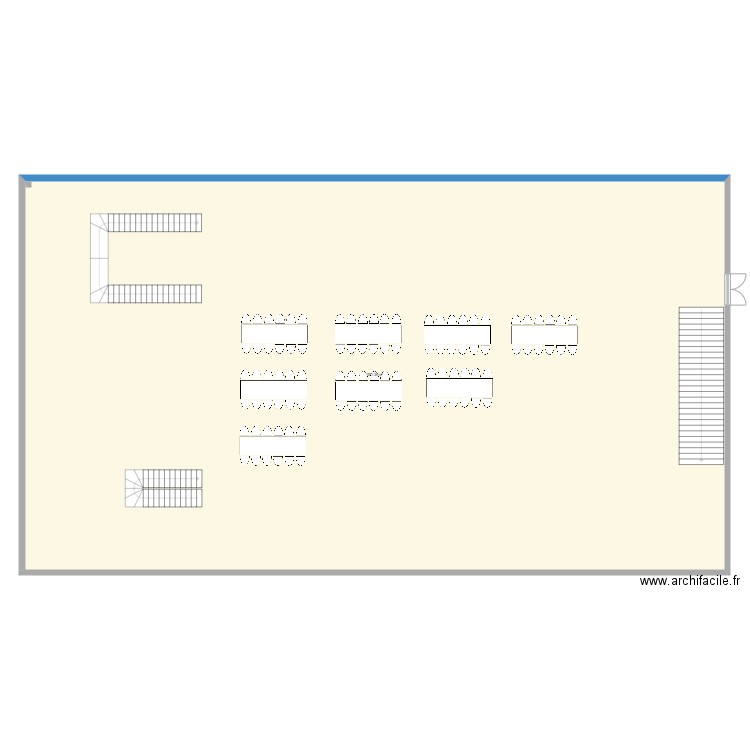 ODECK tables rectangulaires . Plan de 1 pièce et 551 m2