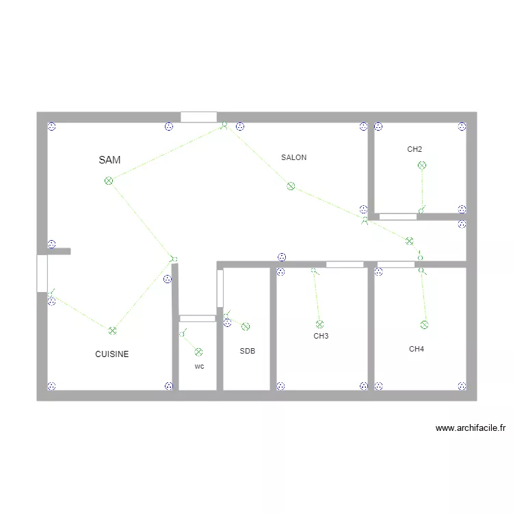 JANOSKY OUVERT. Plan de 