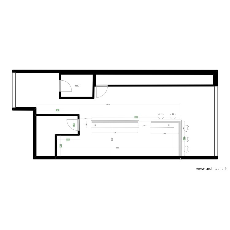 Restaurant Naguen. Plan de 0 pièce et 0 m2