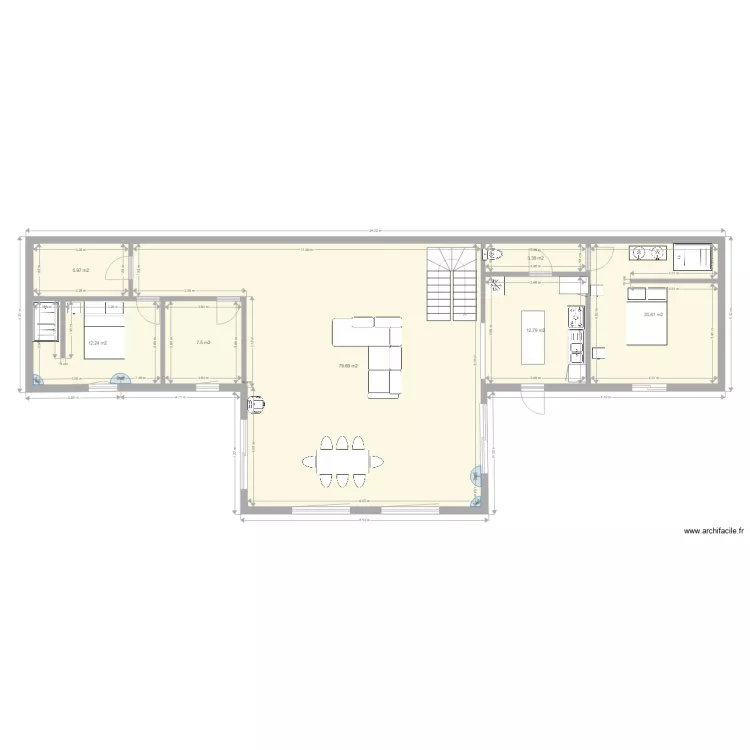 Maison Gan 3. Plan de 