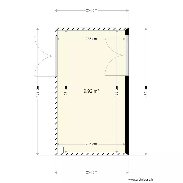 SAS d&eacute;cartonnage MELLE HYP1. Plan de 