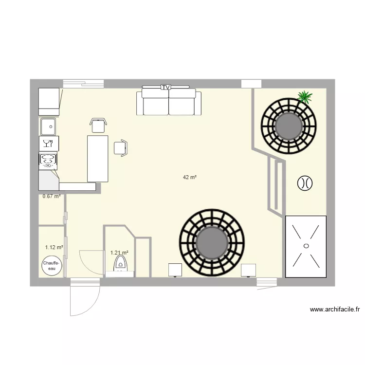 chambre. Plan de chambre. Plan de