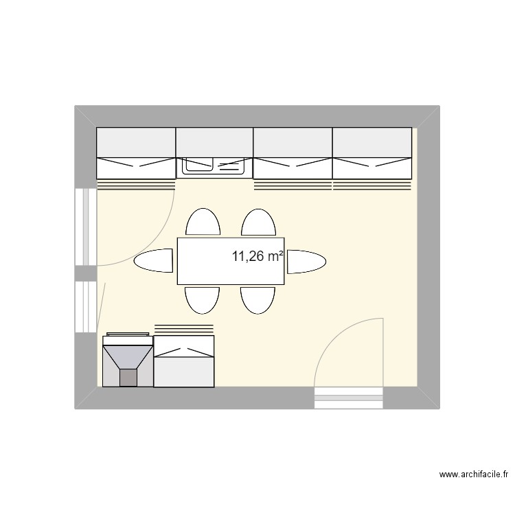 cusine philippe . Plan de 0 pièce et 0 m2