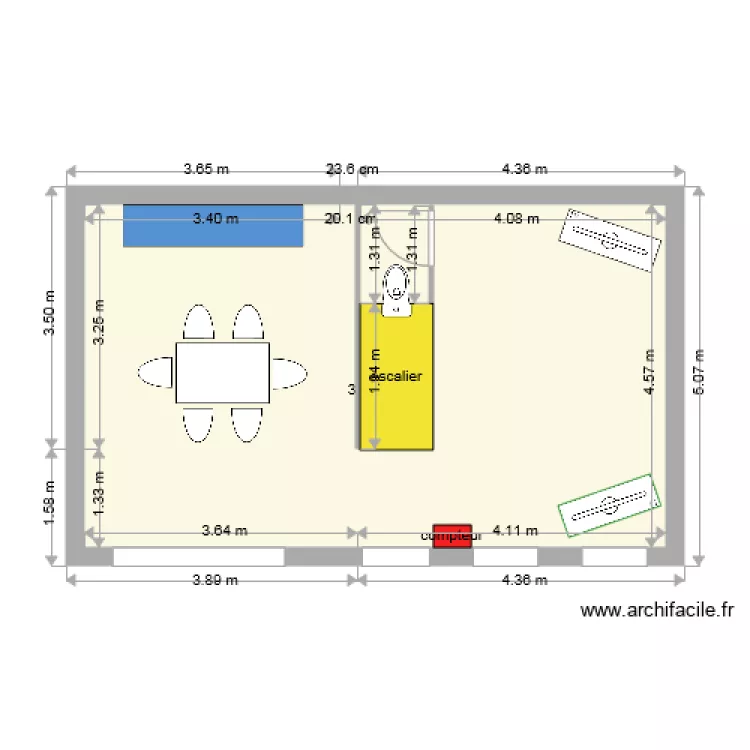rez chaussée duplex. Plan de rez chaussée duplex. Plan de