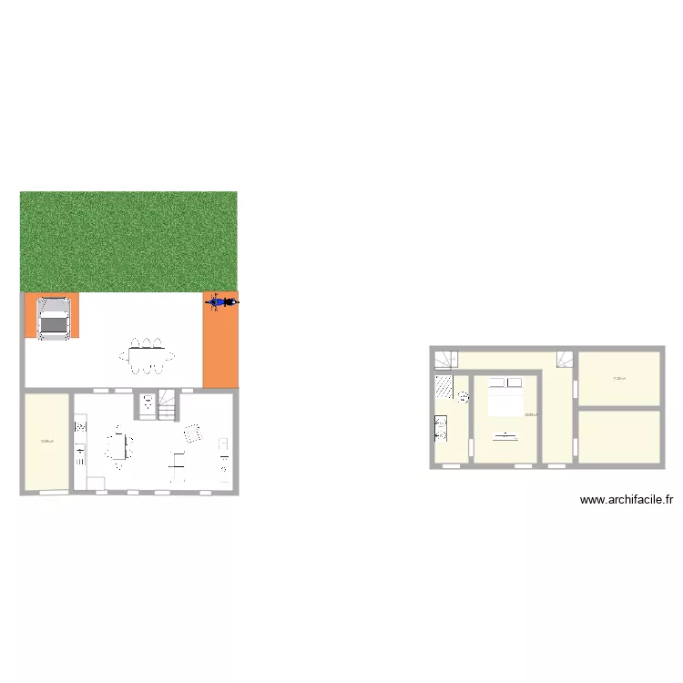 maison hucqueliers. Plan de 