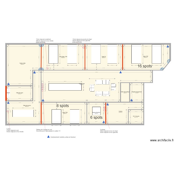 Bureaux St Charles. Plan de 0 pièce et 0 m2