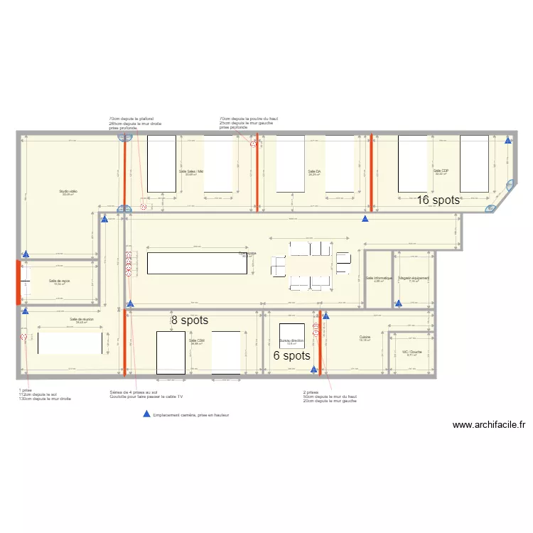 Bureaux St Charles. Plan de 